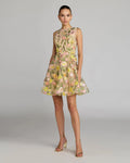 Floral Embroidered Sleeveless A-Line Mini Dress