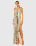 Halter Neck Embellished Detailed Back Gown